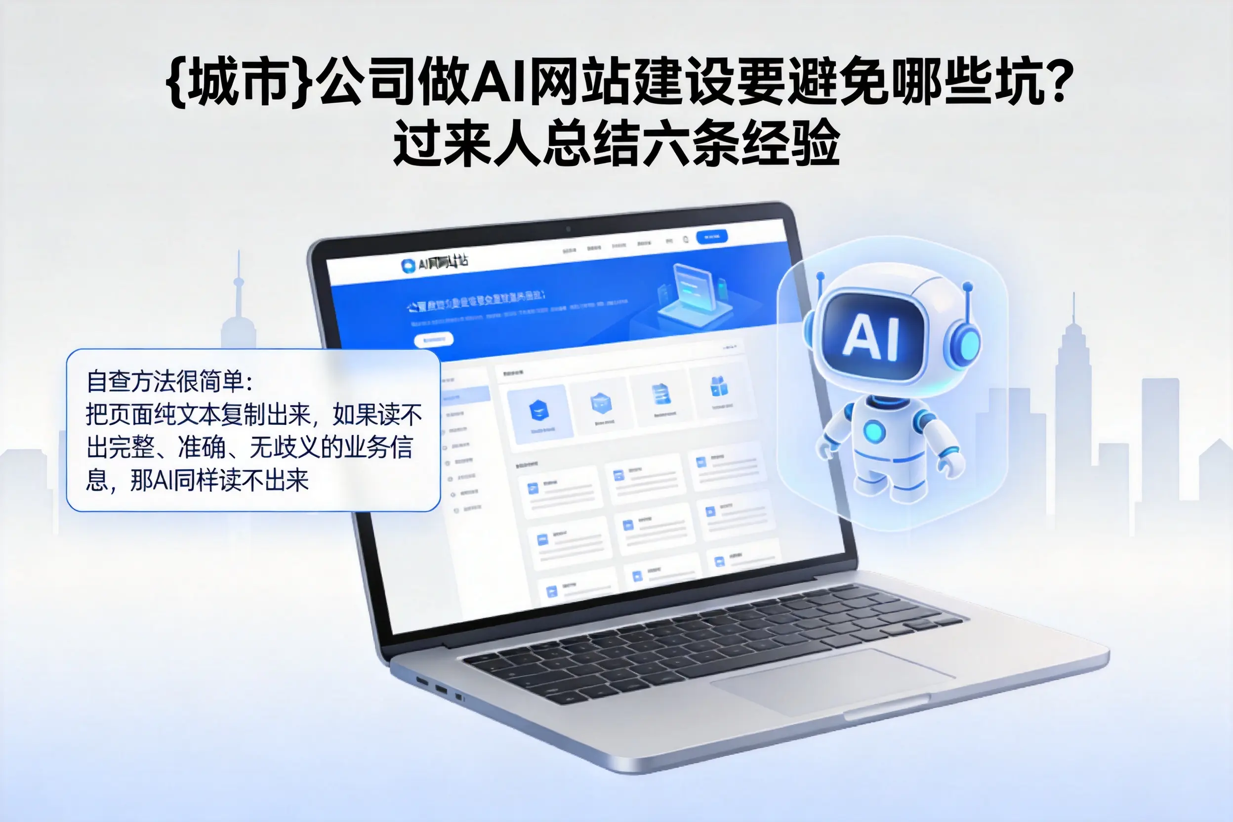 武威公司做AI网站建设要避免哪些坑?过来人总结六条经验