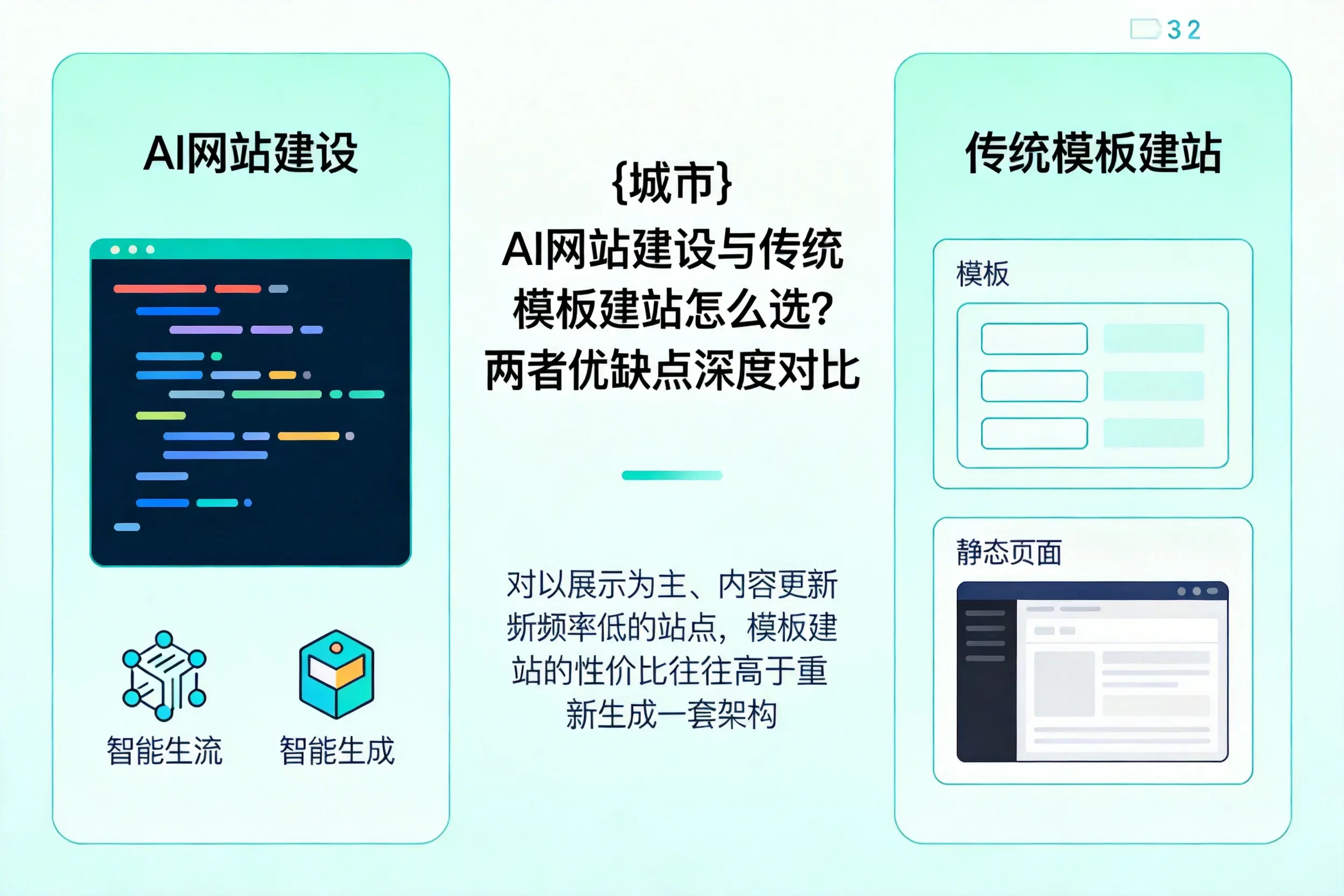 武威AI网站建设与传统模板建站怎么选?两者优缺点深度对比