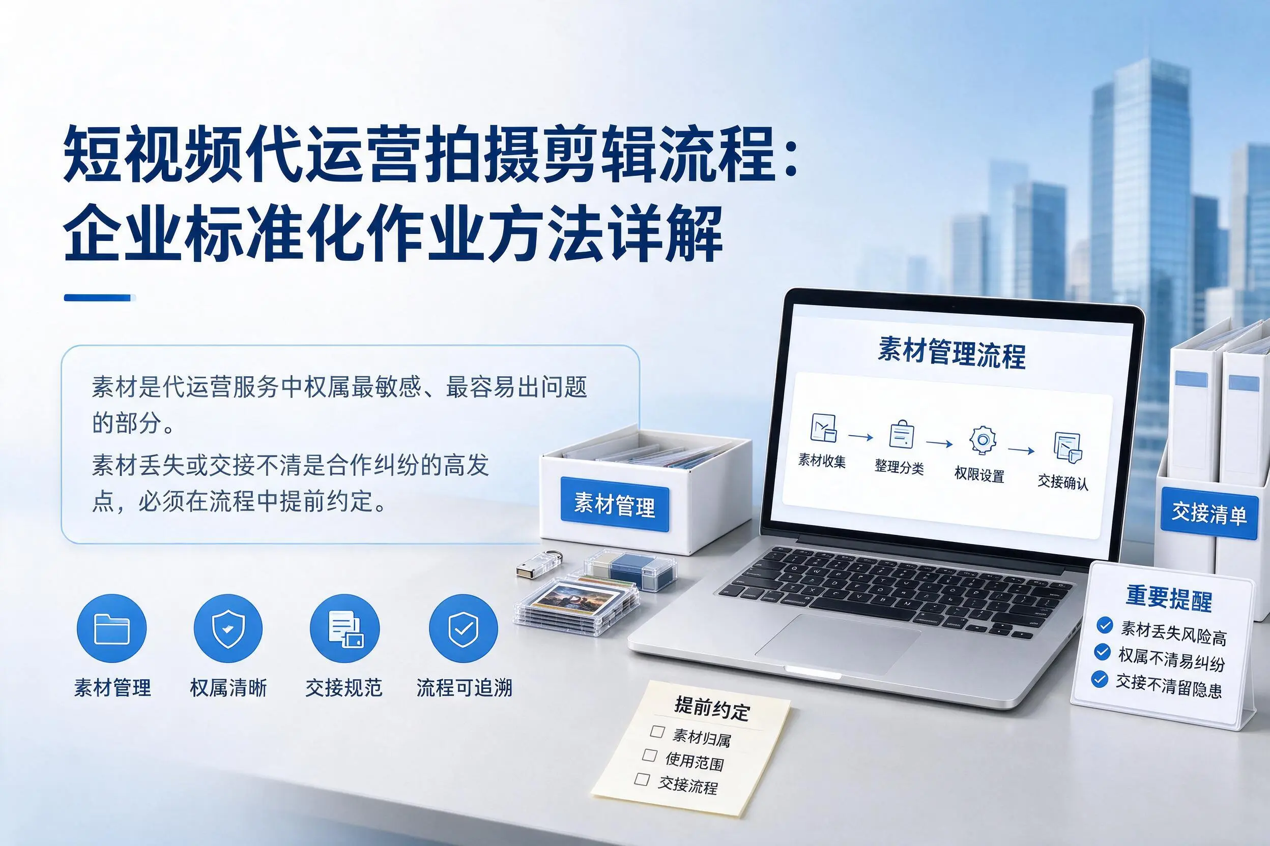 短视频代运营拍摄剪辑流程：武威企业标准化作业方法详解