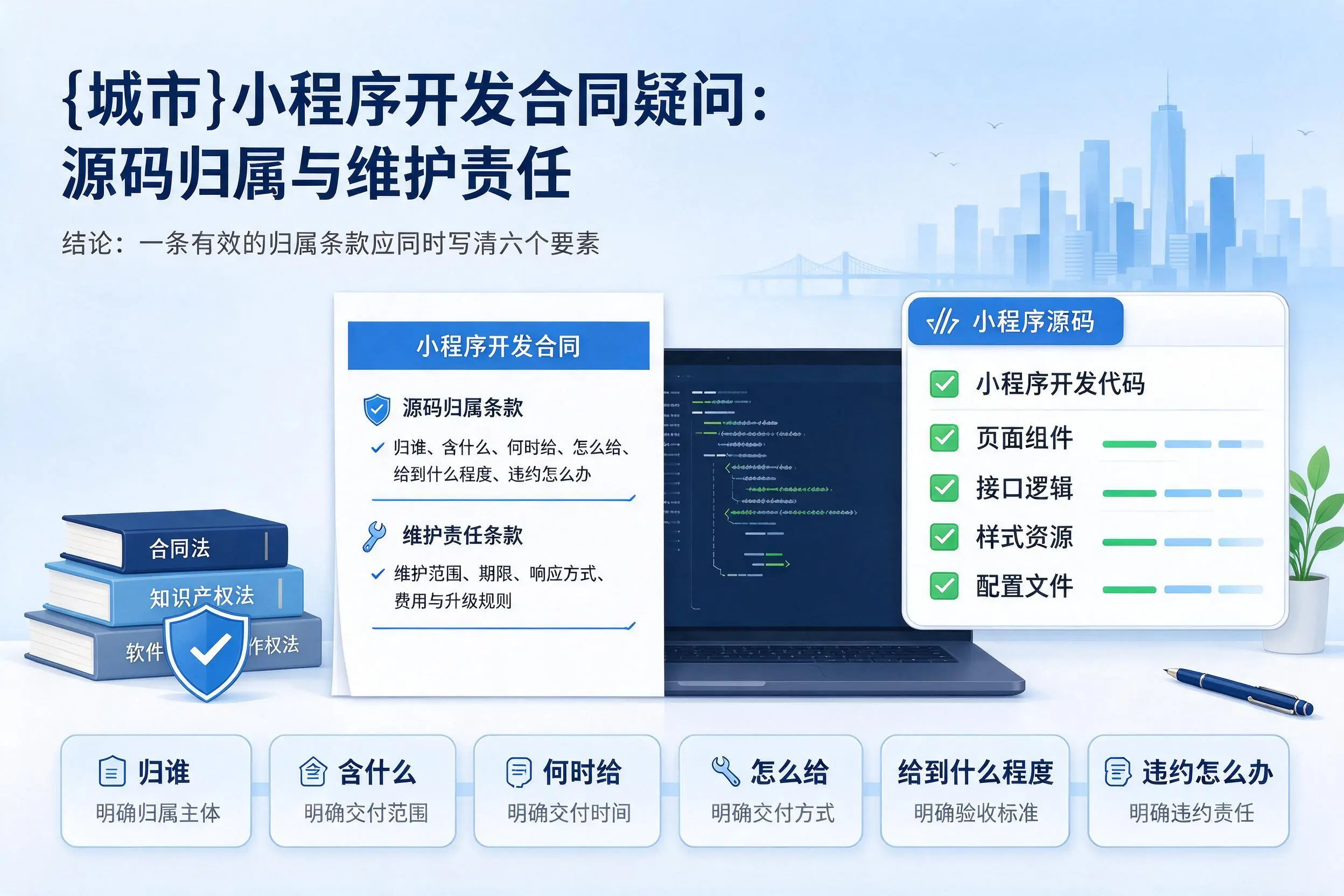 武威小程序开发合同疑问：源码归属与维护责任