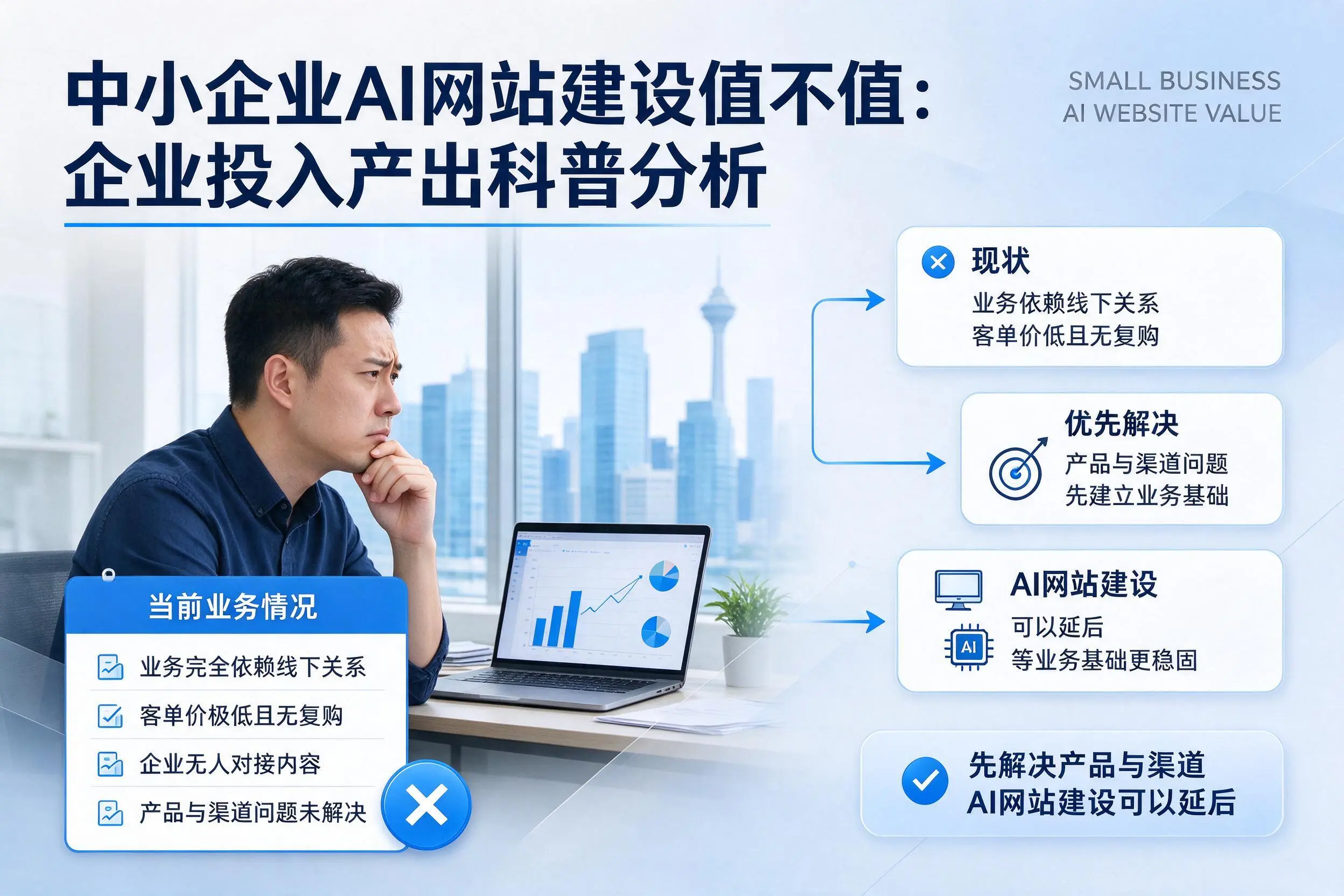 中小企业AI网站建设值不值：武威企业投入产出科普分析