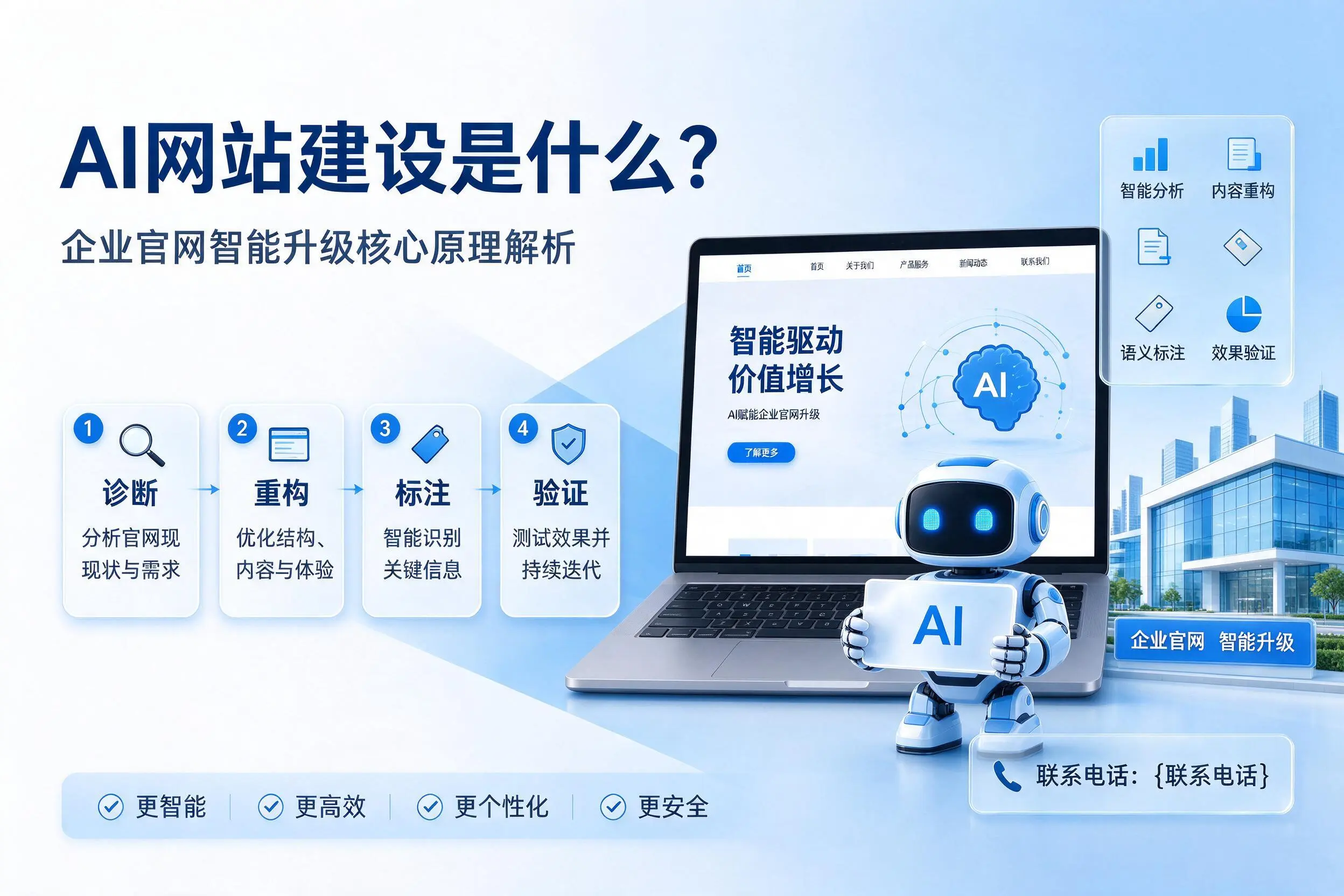 AI网站建设是什么?武威企业官网智能升级核心原理解析