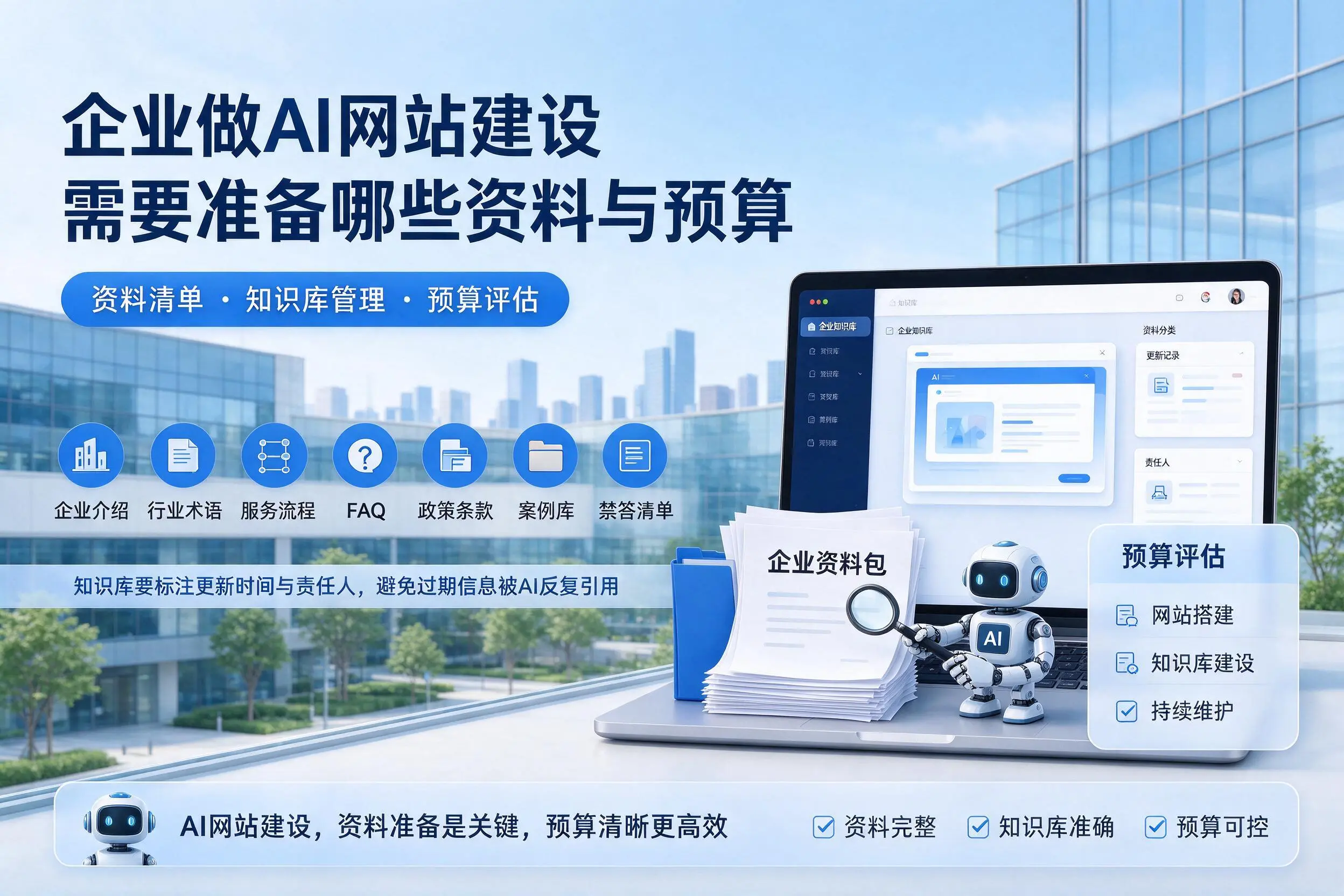 武威企业做AI网站建设需要准备哪些资料与预算