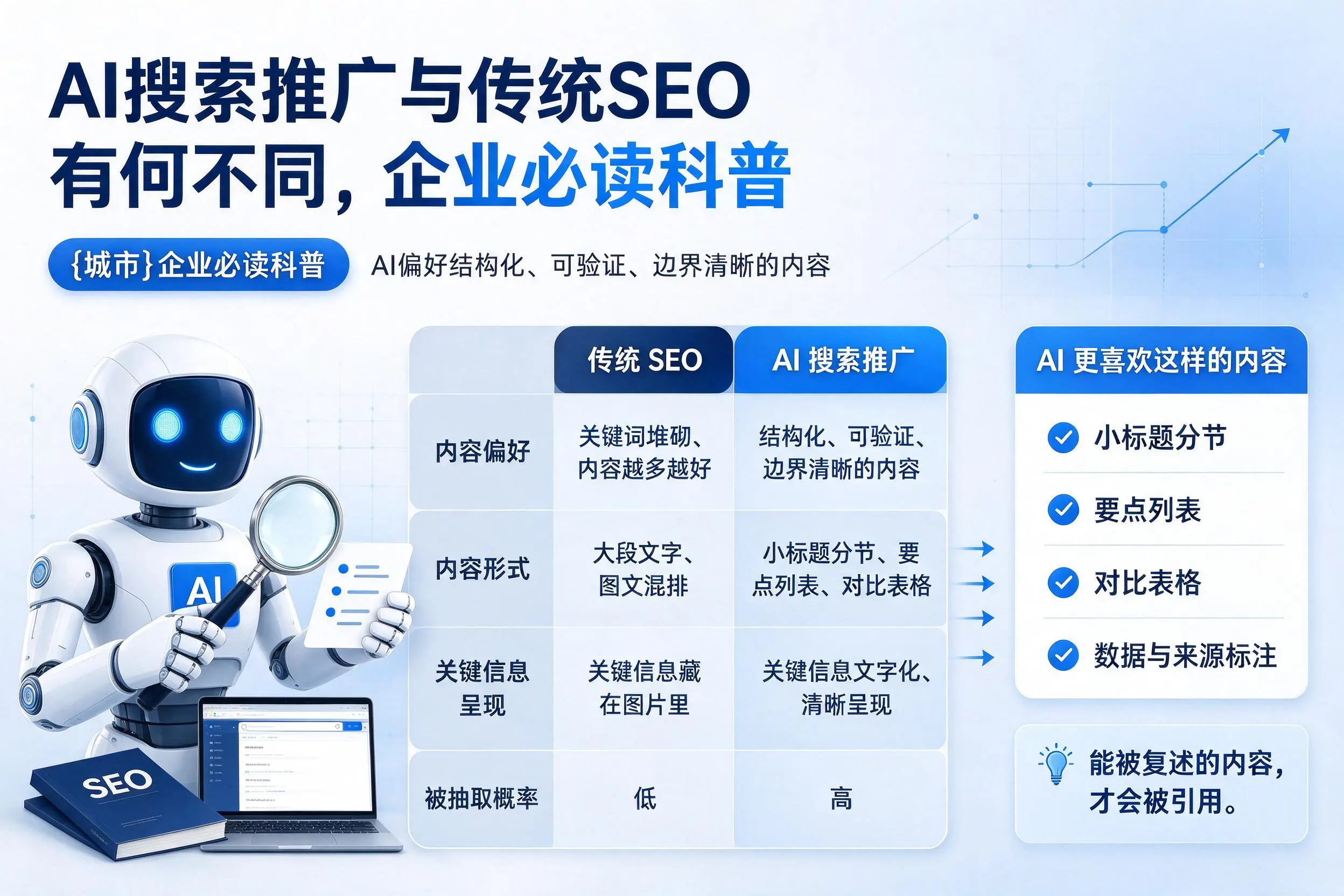 AI搜索推广与传统SEO有何不同,武威企业必读科普
